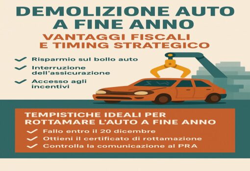 Demolizione Auto a Fine Anno: Vantaggi Fiscali e Timing Strategico